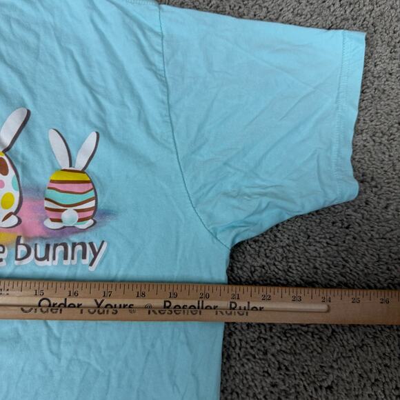 Bucees Shirt Mens Large Easter Blue Pink Every Bunny Needs Some Bunny 2024 - Picture 8 of 9